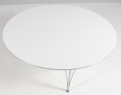 Piet Hein & Bruno Mathsson Round Coffee Table, Danish Design, 1960s