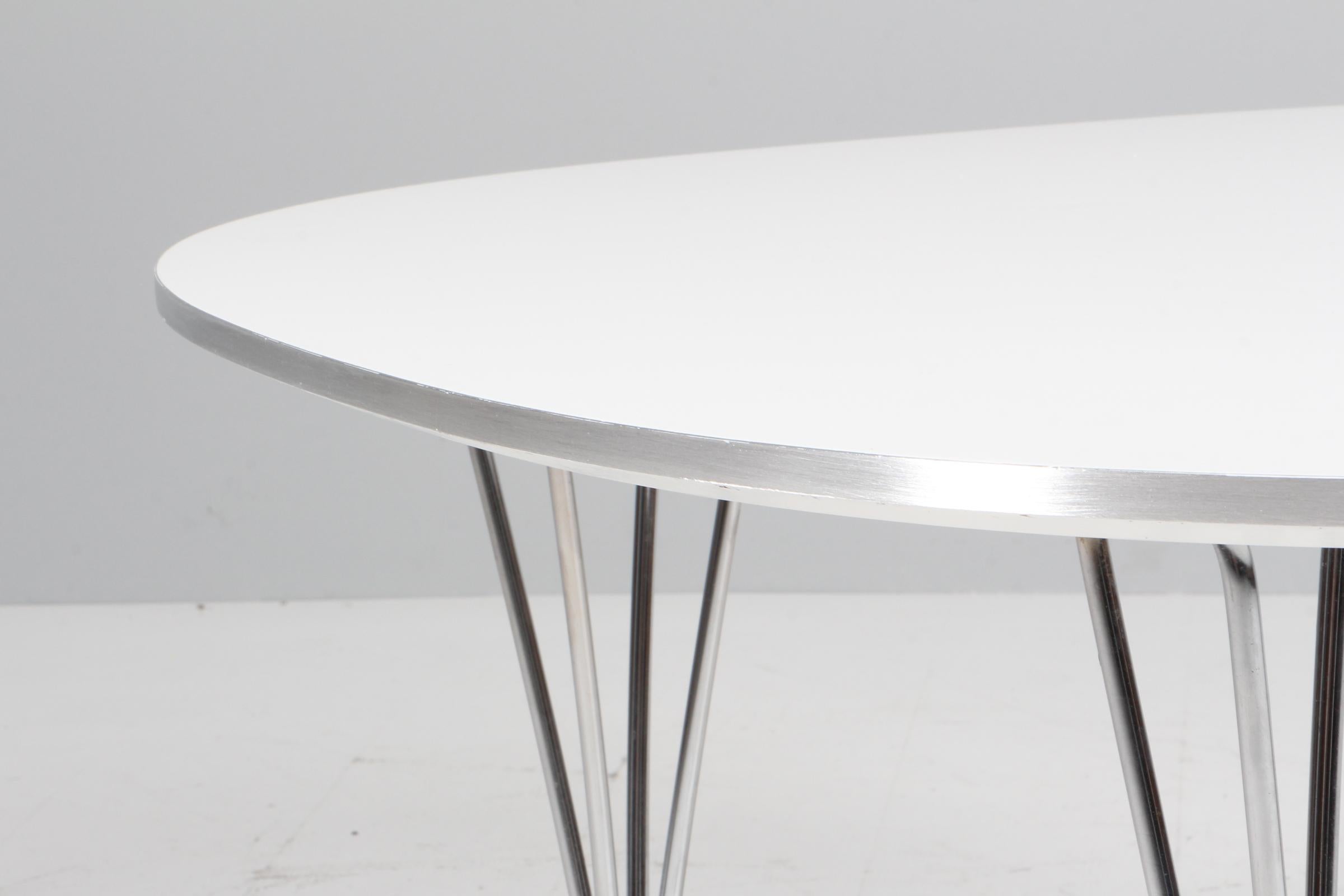 Danish Piet Hein & Bruno Mathsson, round coffee Table For Sale