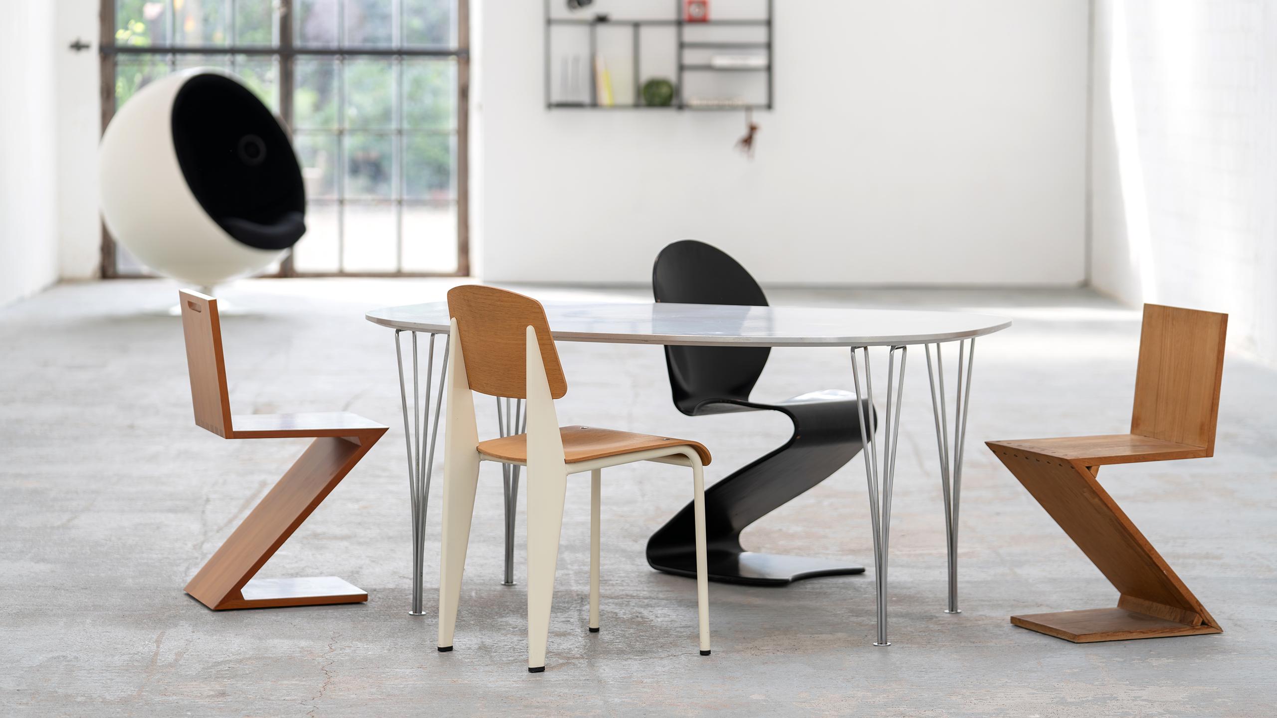 Piet Hein & Bruno Mathsson Super-Ellipse-Tisch 1968 Fritz Hansen Dänemark 150cm (Dänisch)