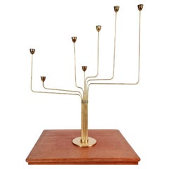 Piet Hein, Candelabra Model Ursa Major, Solid Brass, Danish / Mid-Century Modern