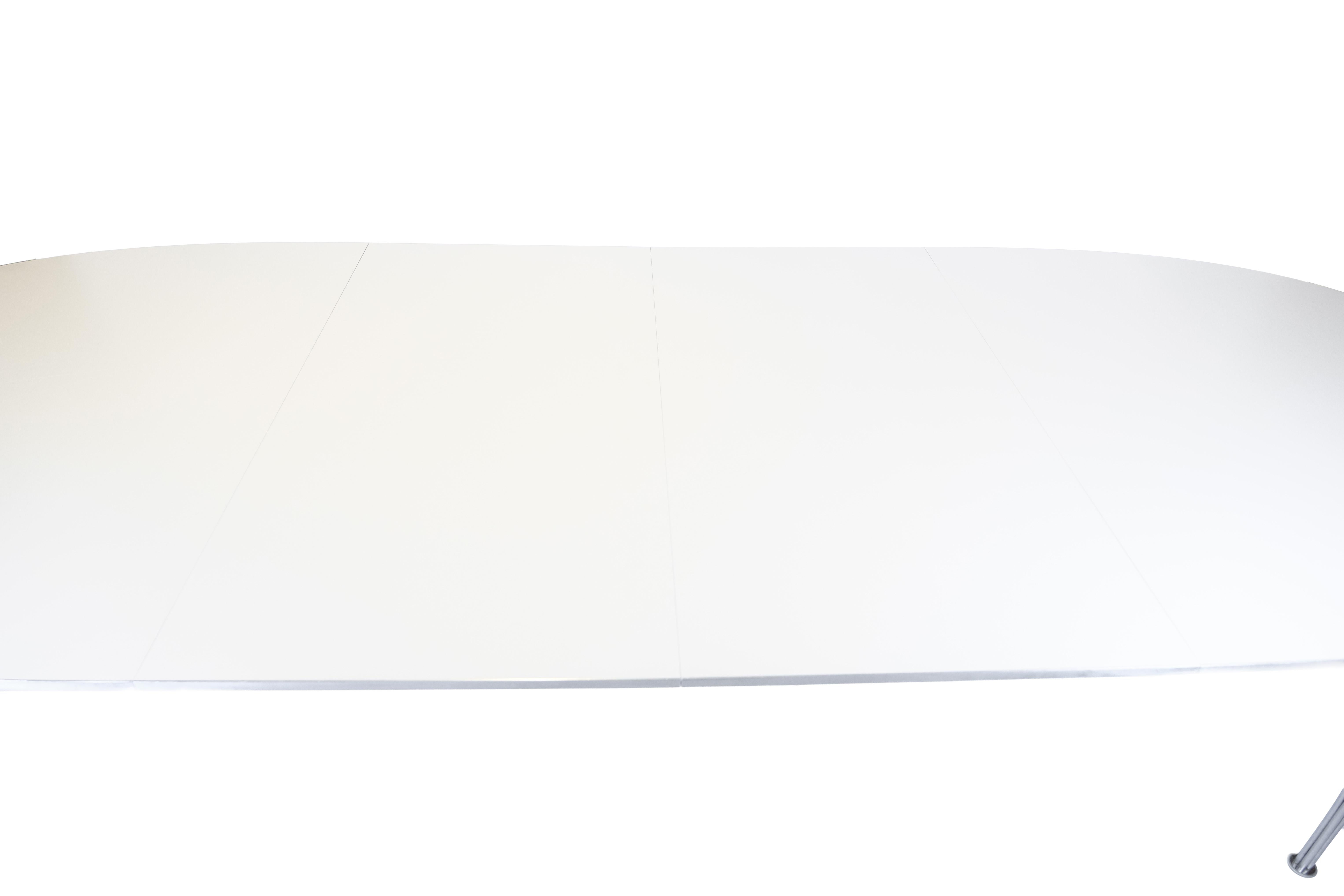 Piet Hein Dining Table Super Ellipse With White Laminate By Arne Jacobsen in vendita 1