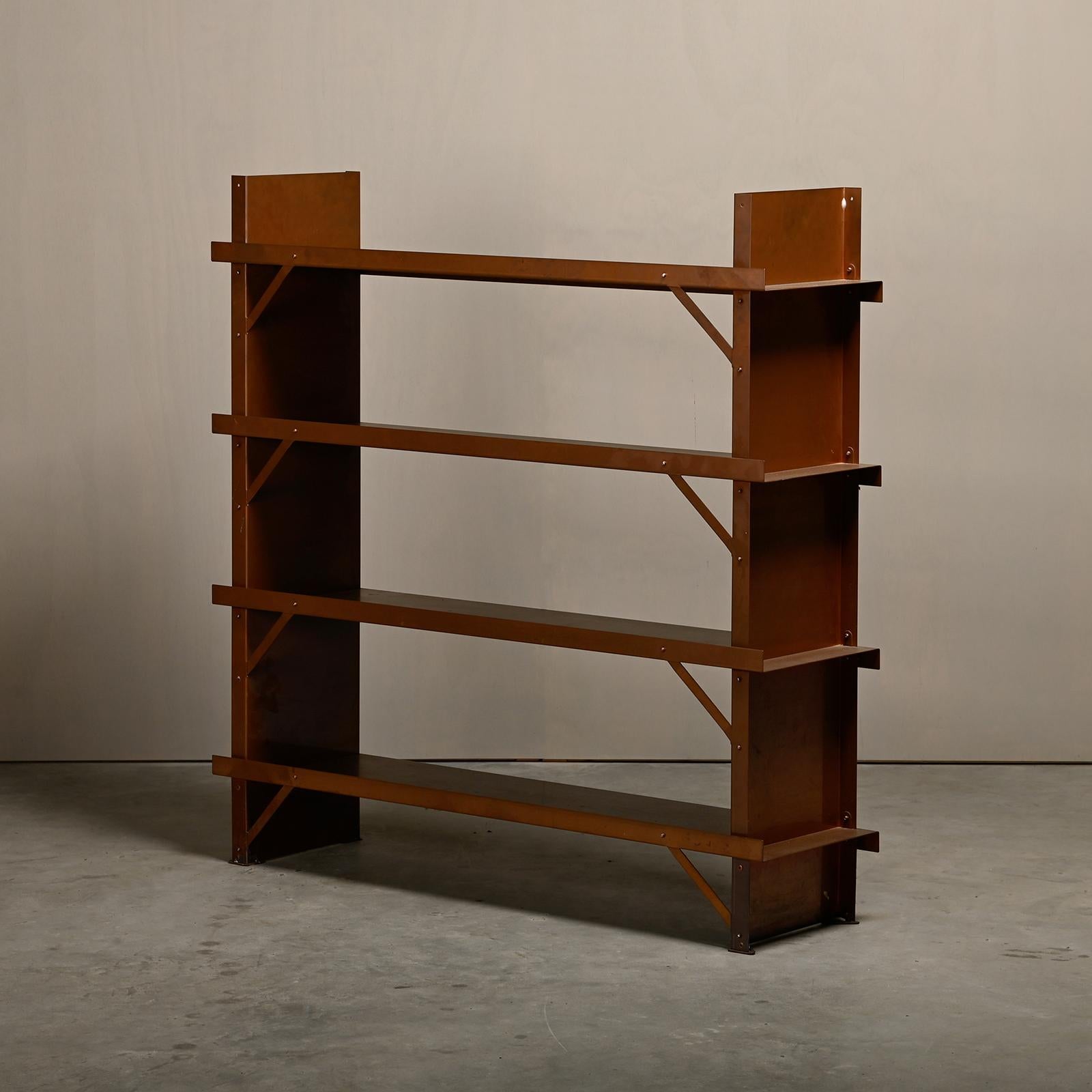 Piet Hein Eek 1408 Contemporary Bookshelf in patined solid copper, Dutch Design In Good Condition In Amsterdam, NL