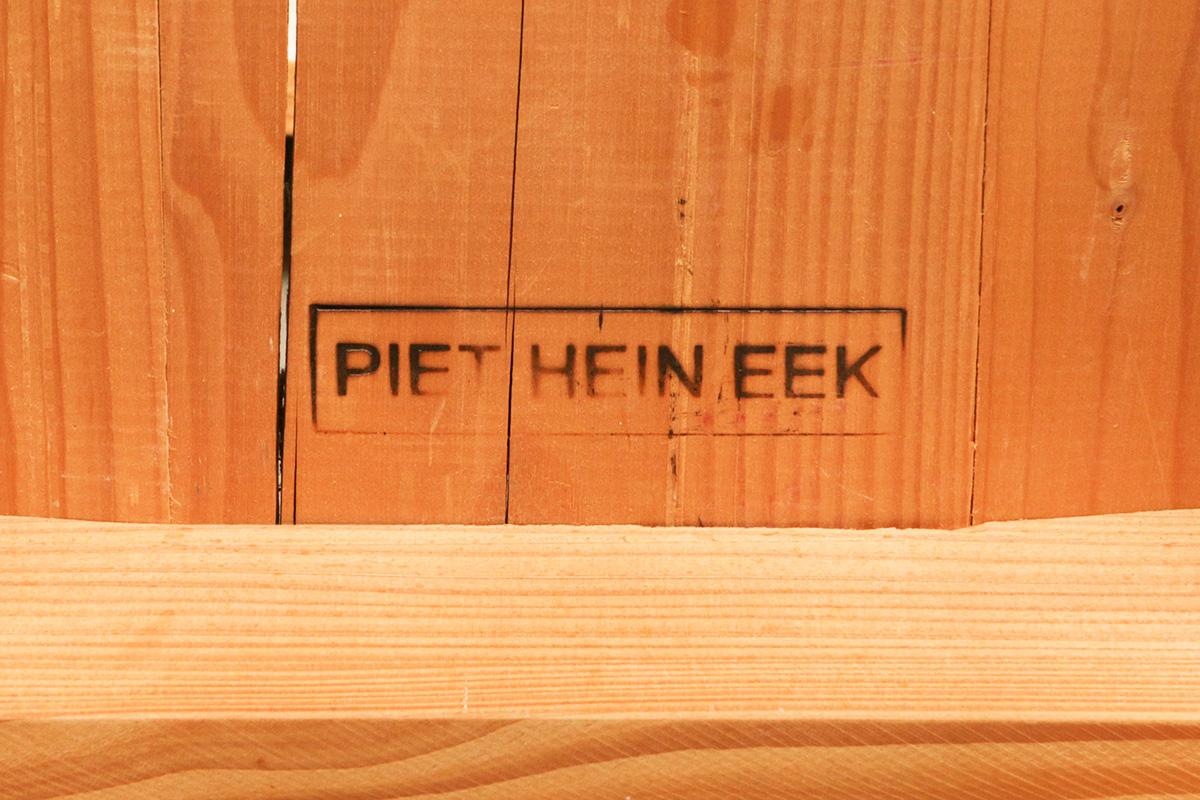 Tavolo da pranzo Piet Hein Eek fatto di legno di scarto con sedie In condizioni buone in vendita a Delft, NL
