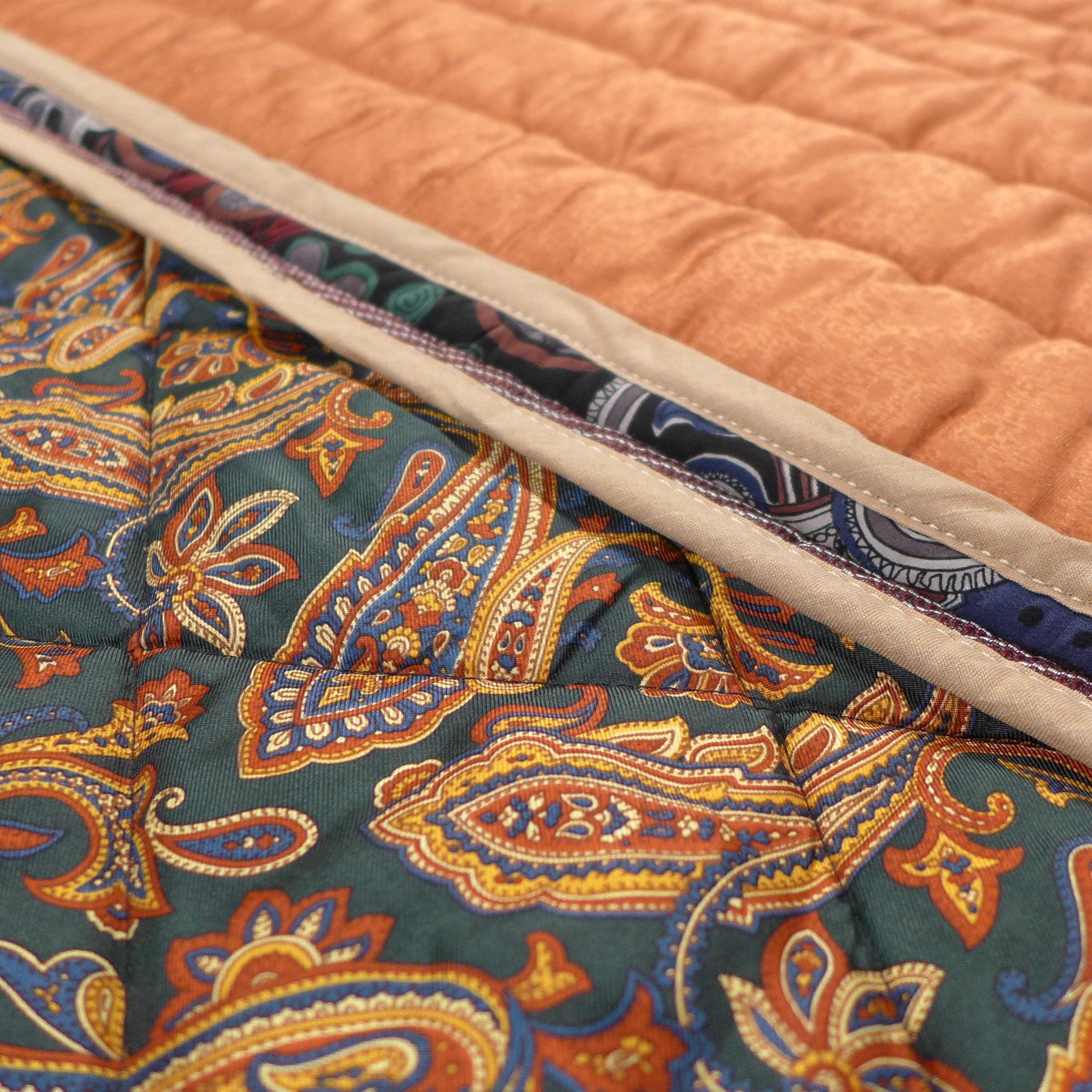Piet Hein Eek Italian Silk Quilt Blanket For Sale 3