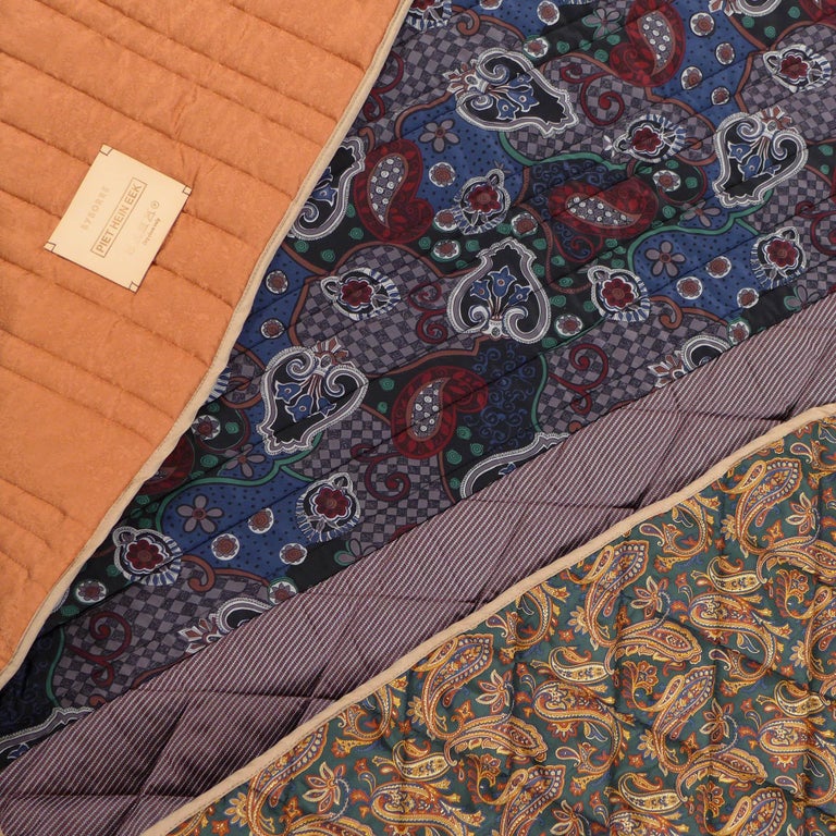 Piet Hein Eek Italian Silk Quilt Blanket For Sale at 1stDibs