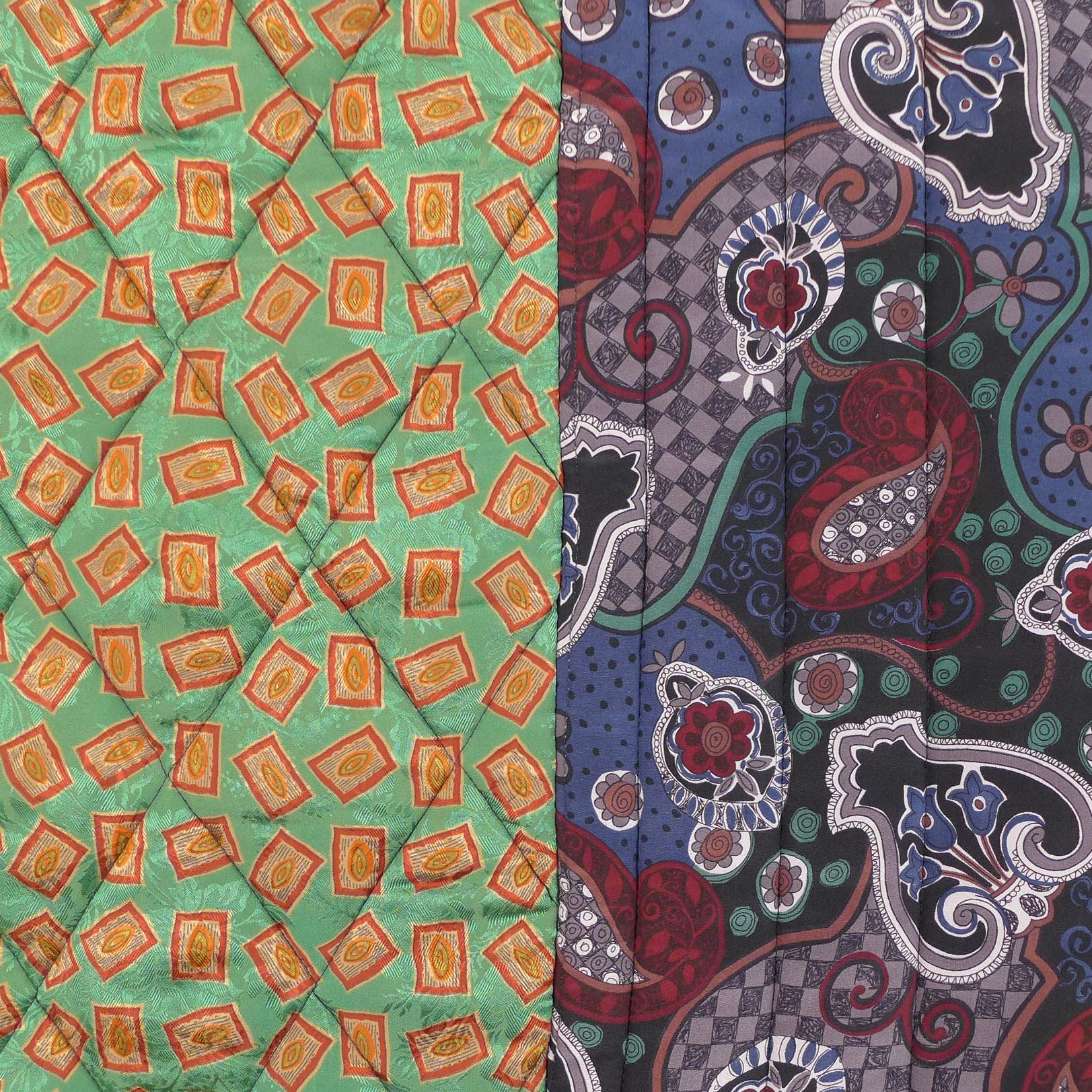 Piet Hein Eek Italian Silk Quilt Blanket For Sale 2
