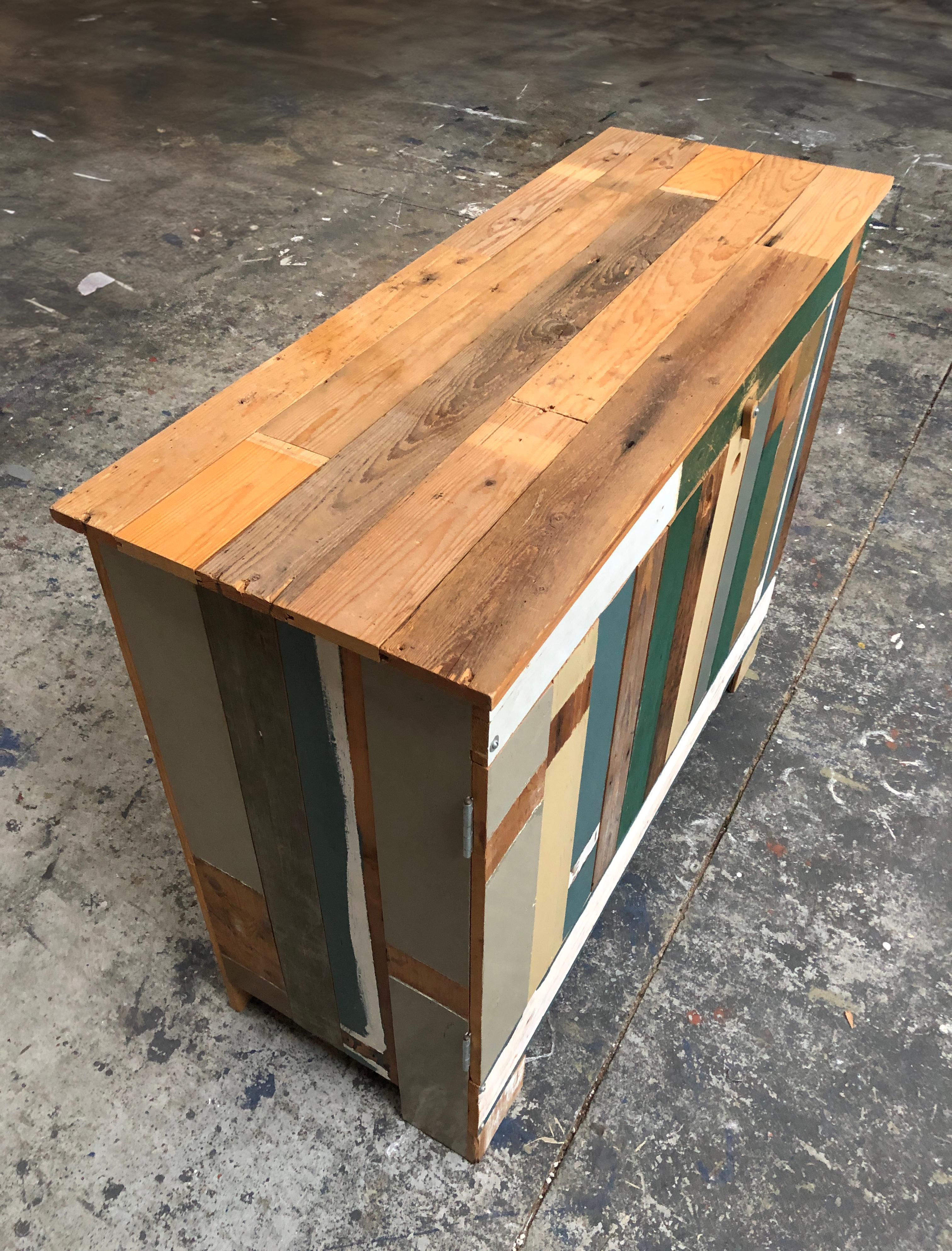 Scrap Wood Piet Hein Eek Scrapwood Cabinet - Commode  For Sale