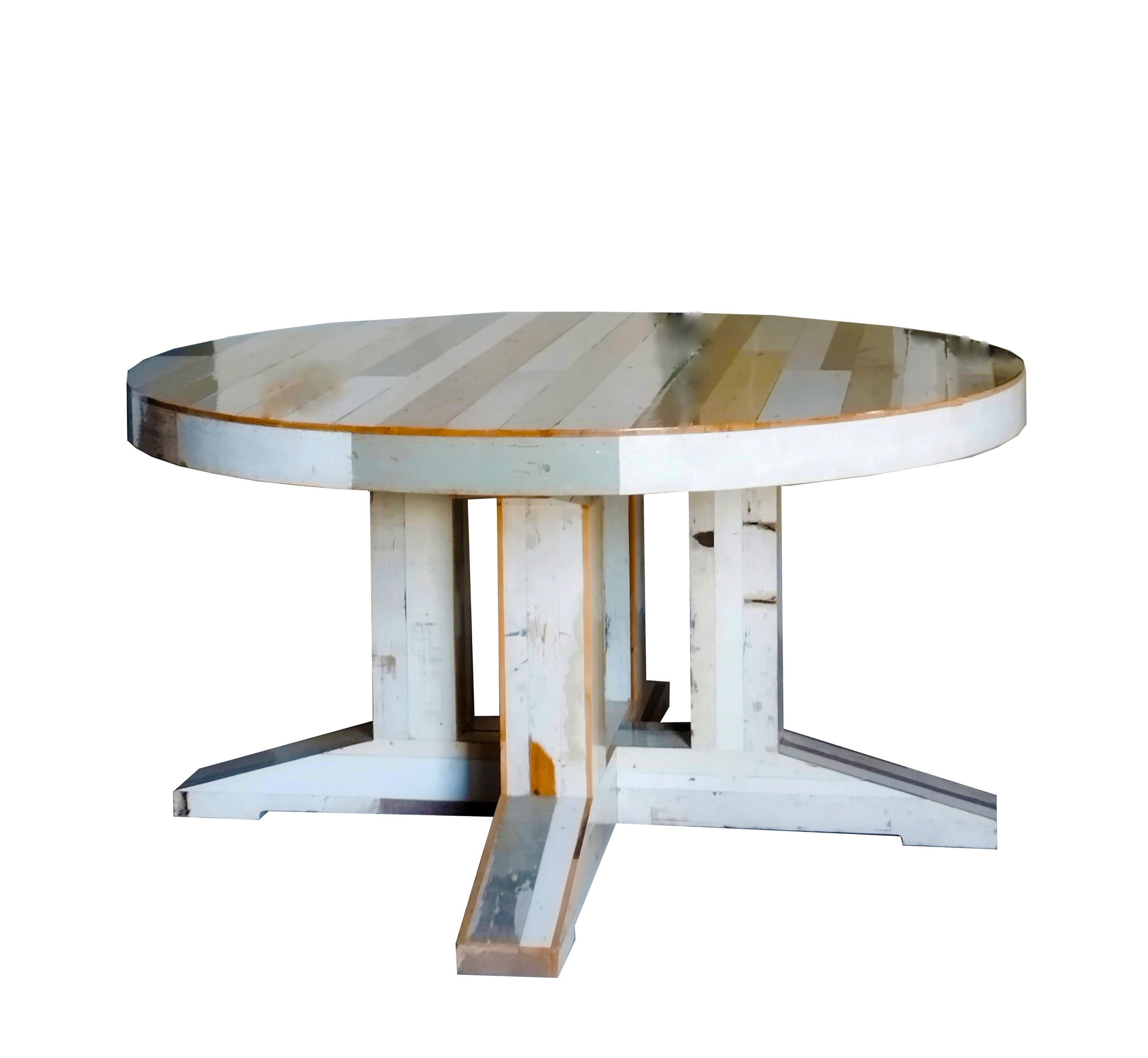 Moderne Piet Hein Eek table en bois de récupération Mod.2630f, Pays-Bas, 2000 en vente