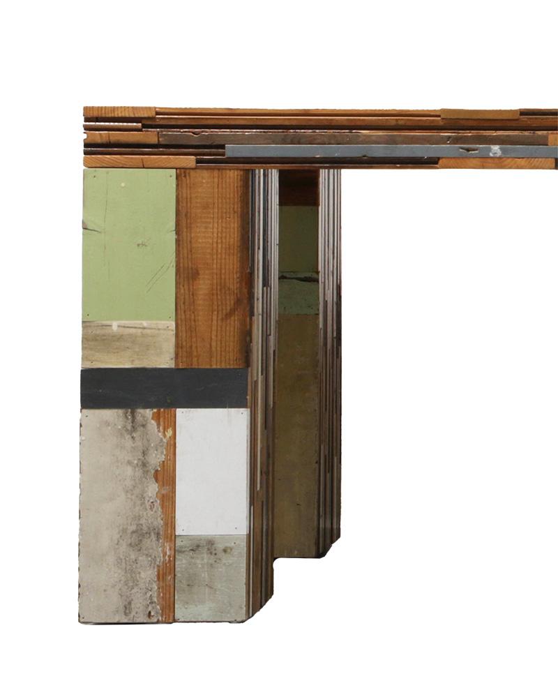 Piet Hein Eek Tisch oder Schreibtisch aus Eichen-Altholz (21. Jahrhundert und zeitgenössisch) im Angebot