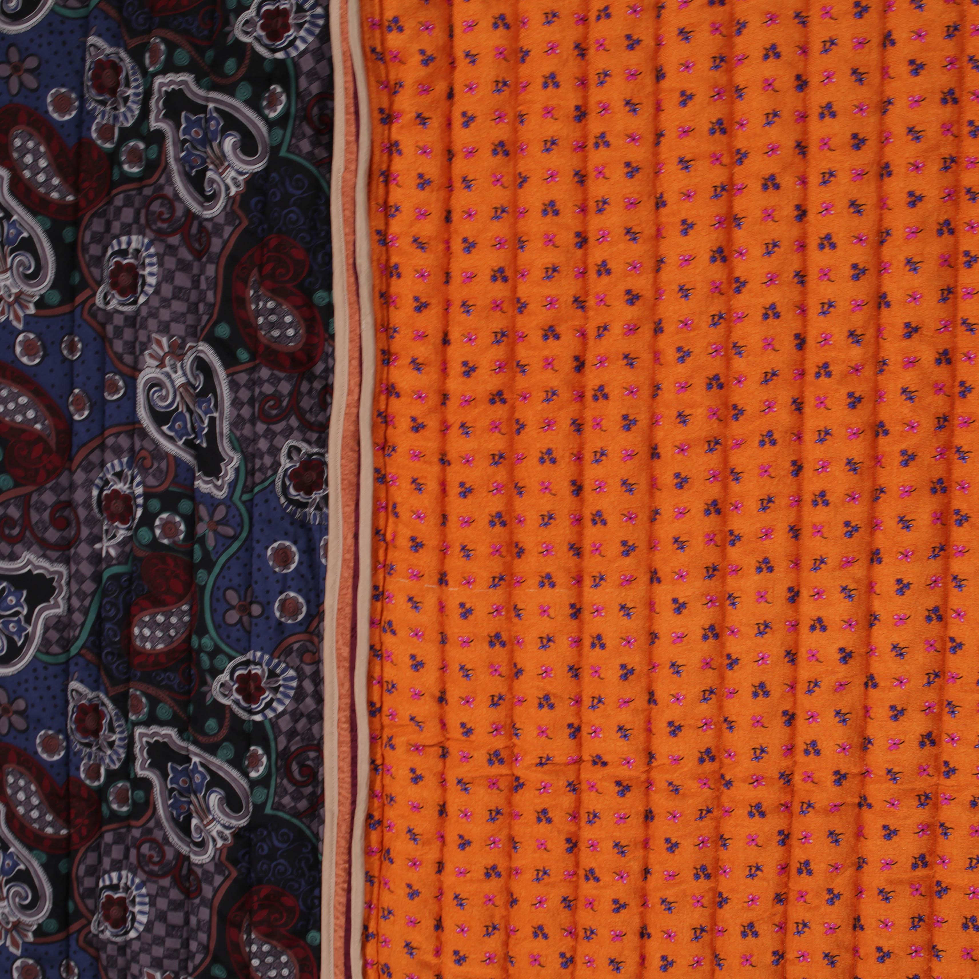 Piet Hein Eek Vintage Italian Silk Quilt Blanket For Sale 3