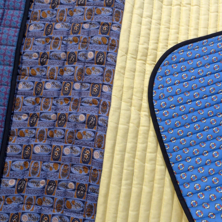 Piet Hein Eek Vintage Italian Silk Quilt Blanket For Sale at 1stdibs