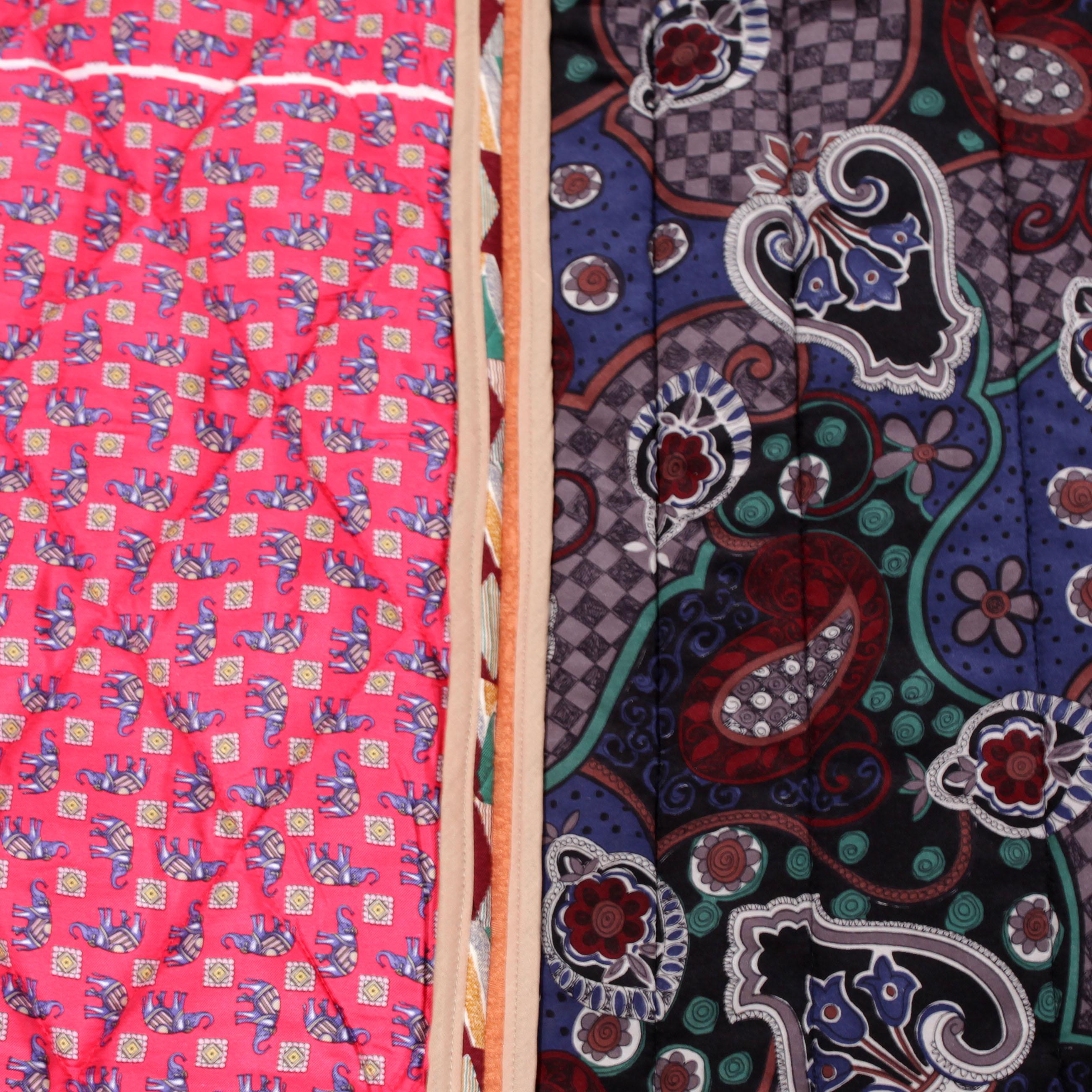 Piet Hein Eek Vintage Italian Silk Quilt Blanket For Sale 5