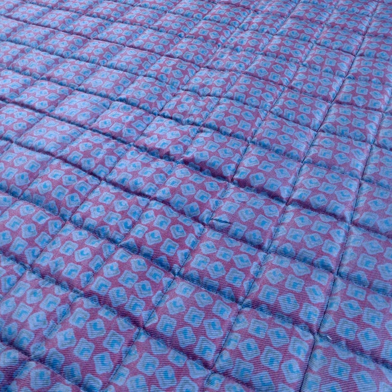 Piet Hein Eek Vintage Italian Silk Quilt Blanket For Sale at 1stdibs