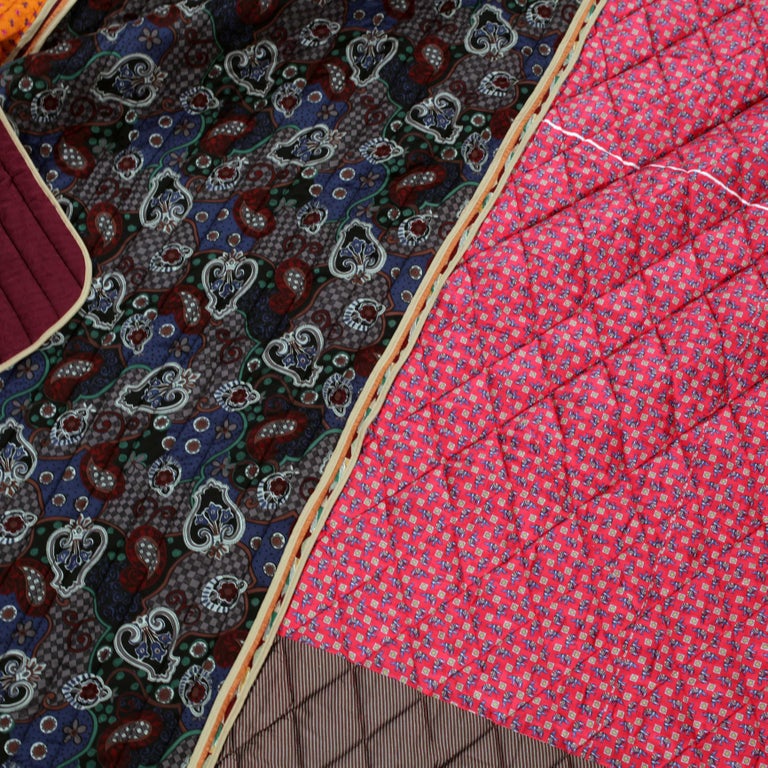 Piet Hein Eek Vintage Italian Silk Quilt Blanket at 1stDibs