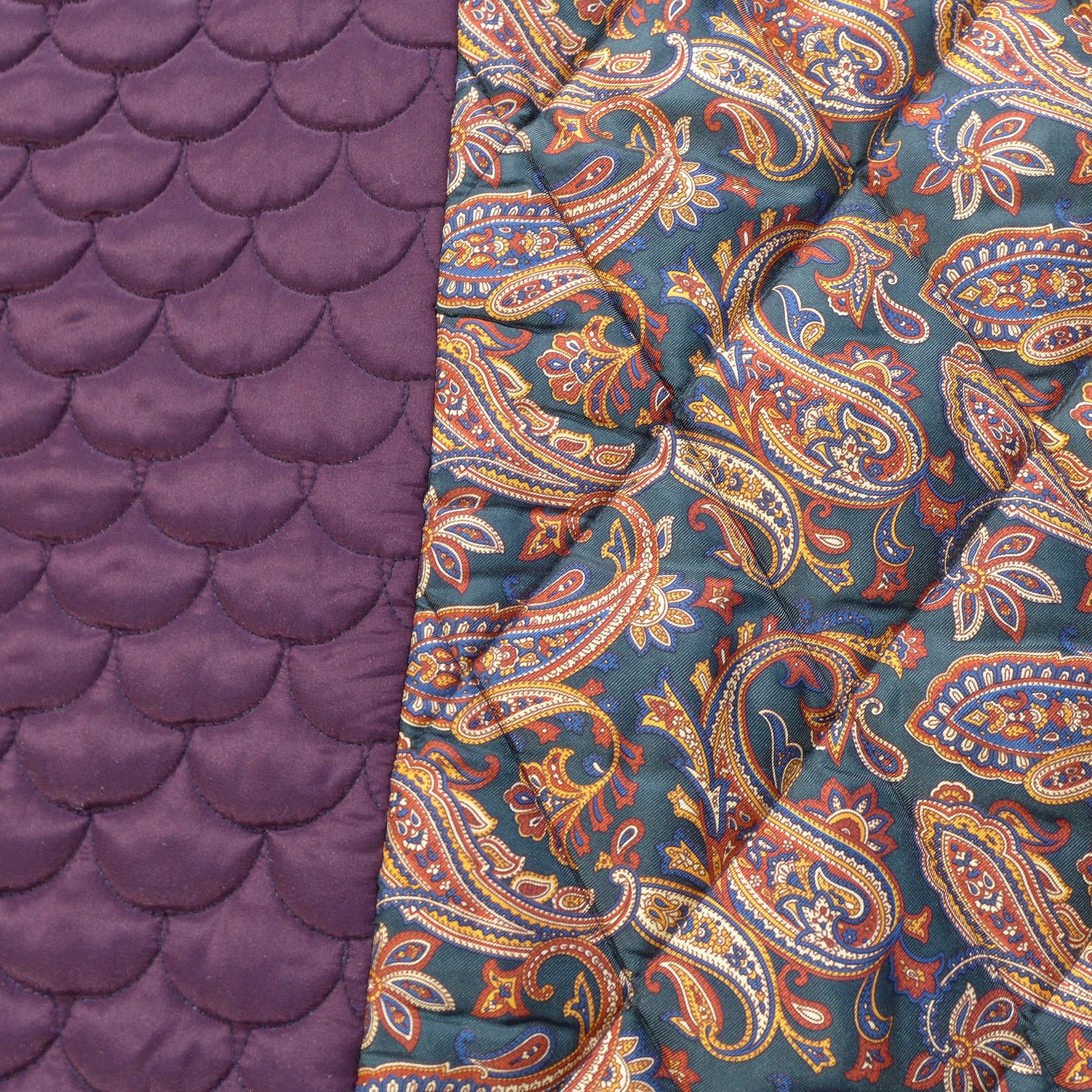 Piet Hein Eek Vintage Italian Silk Quilt Blanket For Sale 1