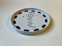 Piet Hein Quote Dish in White Porcelain