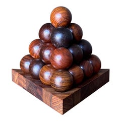 Piet Hein Rosewood 'Pyramystery' Sculptural Game for Skjode, Denmark, 1960s