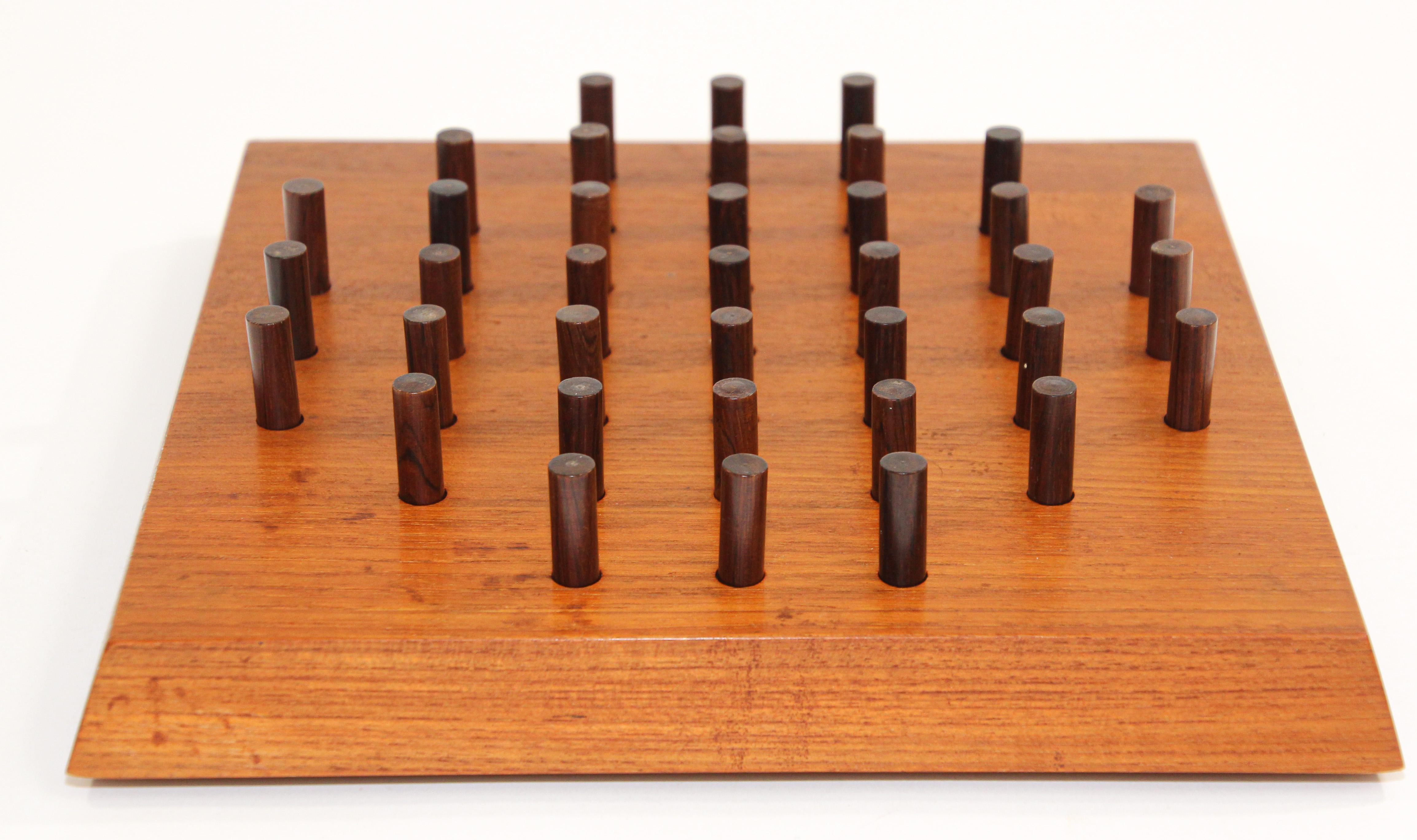 Wood Piet Hein 'Solitaire' Teak Board Game for Skjode, Denmark, 1960s For Sale