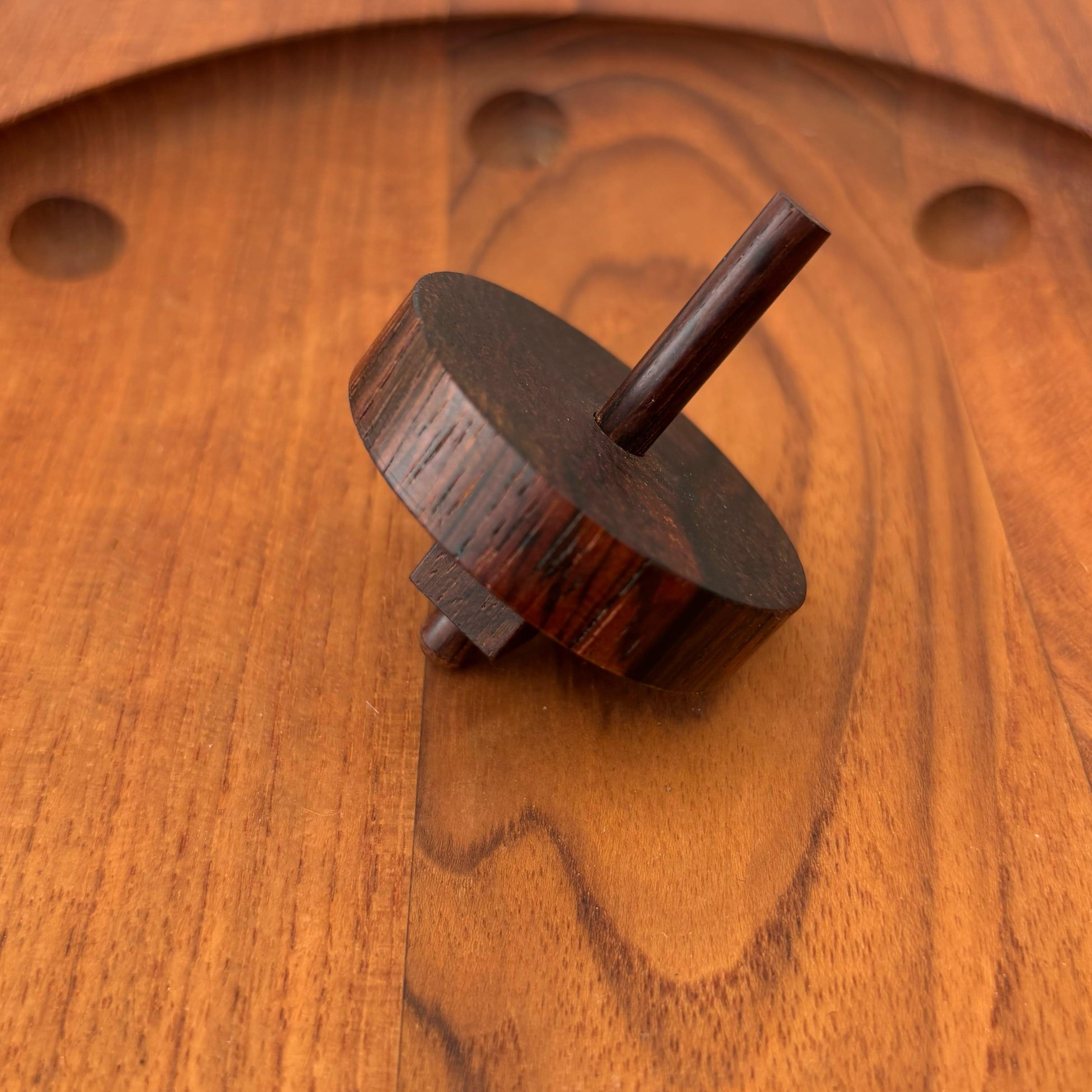 Metà XX secolo Piet Hein, decorazione per tavolo da gioco in teak, Skjøde Skjern, Danimarca, anni '60 in vendita