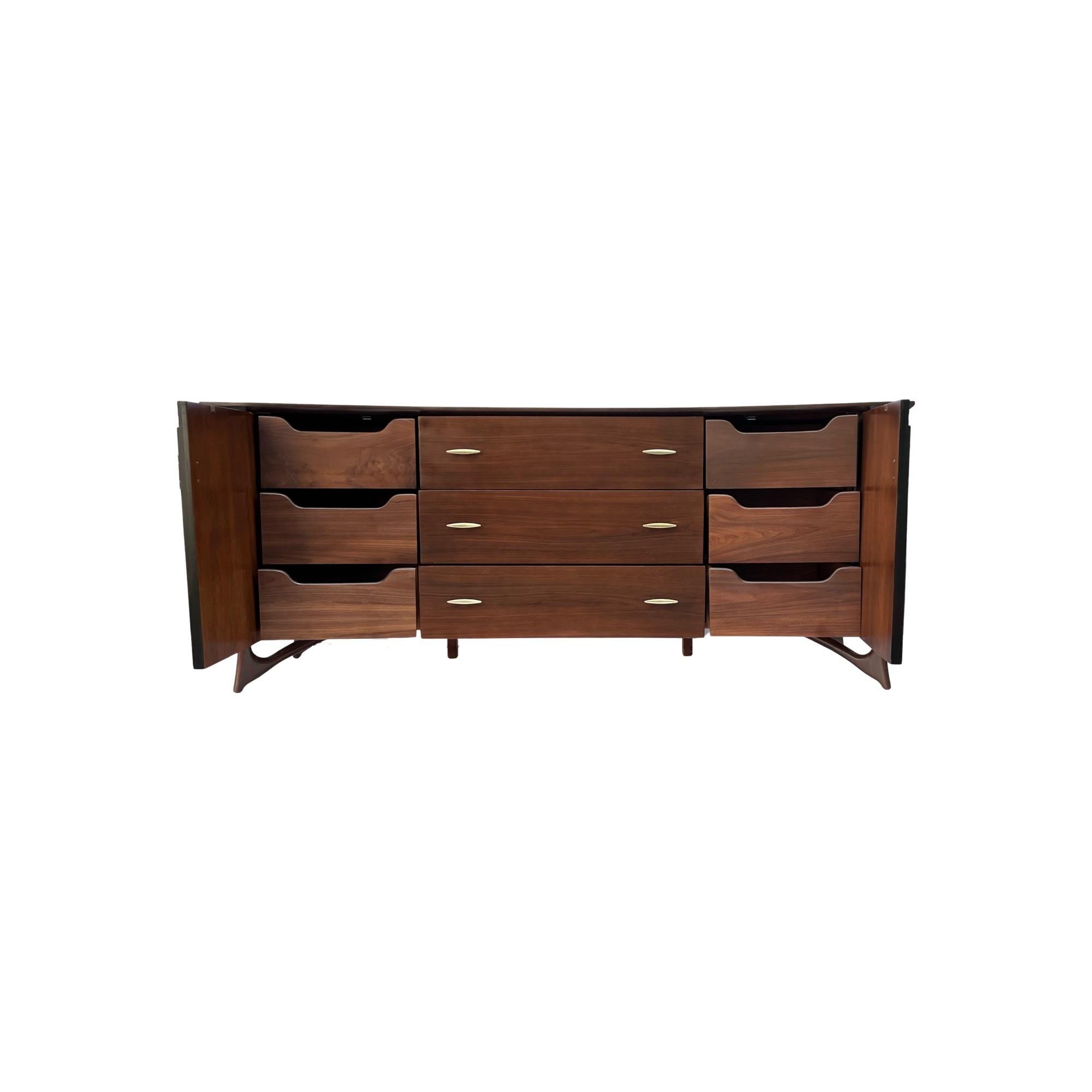 Mid-Century Modern Piet Hein Vintage Mid Century Modern Sculptural Lowboy Dresser c. 1950s