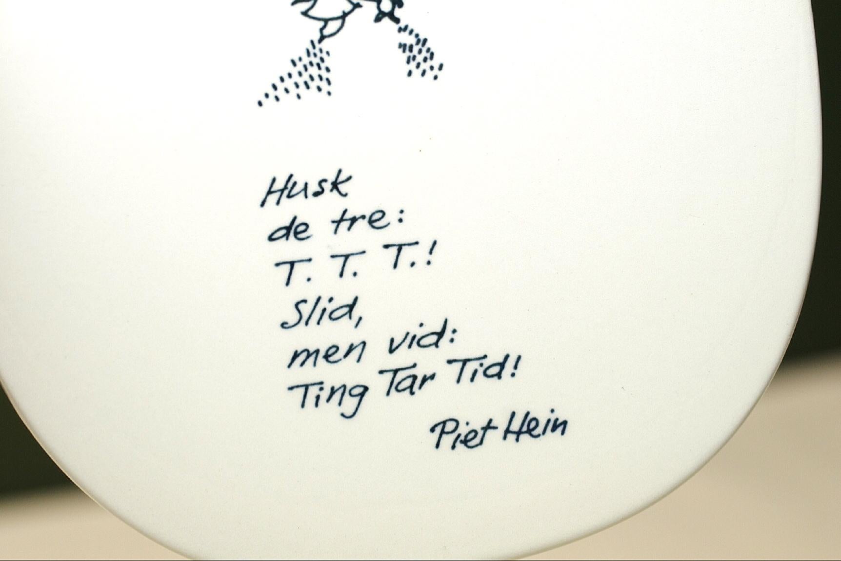 Mid-20th Century Piet Hein, Wall Plate, Royal Copenhagen For Sale