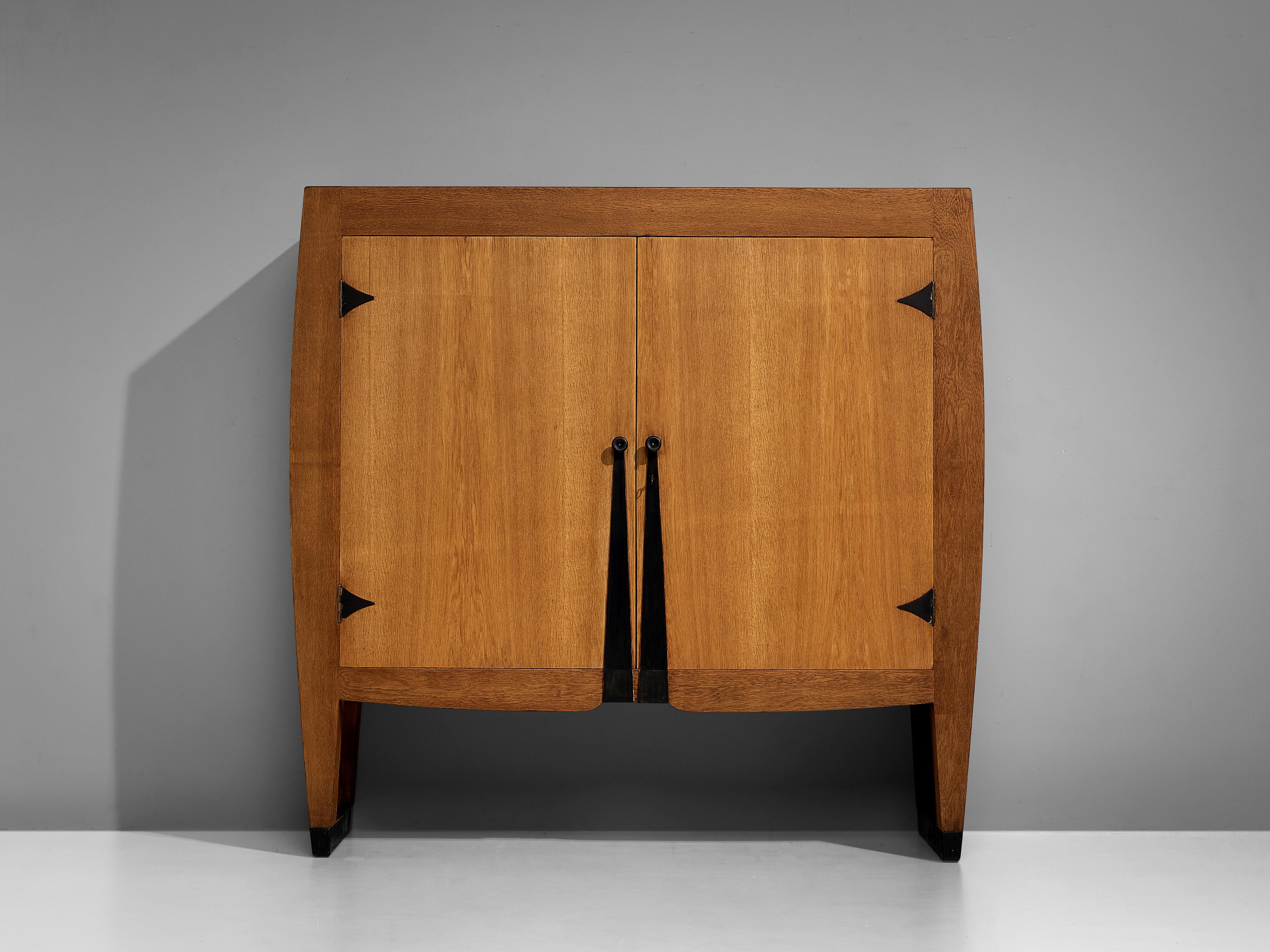 Dutch Piet Kramer Art Deco Cabinet in Oak