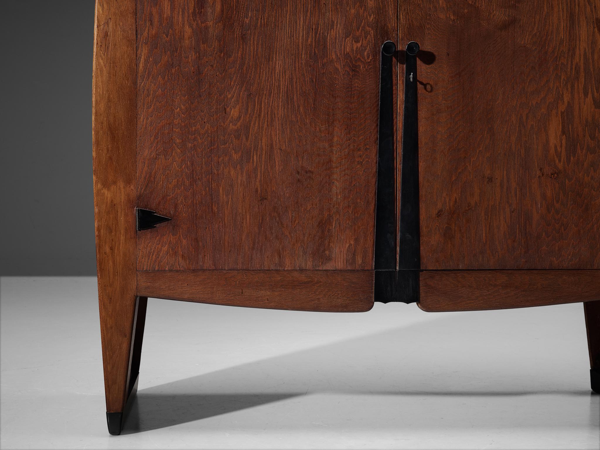 Piet Kramer Art Deco Cabinet in Oak 1