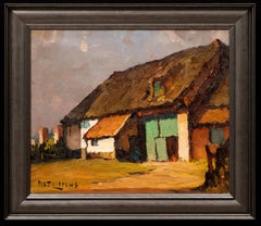 Niederländische Landschaft "Bauernhaus" Piet Lippens (Belgier, 1890-1981)