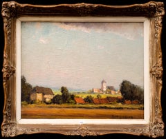 "Landscape at Dawn" Piet Lippens (Belgian, 1890-1981)
