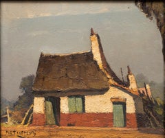 "The Farmhouse" Piet Lippens (Belgian, 1890-1981) circa 1920s