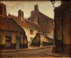 "View in Gent" Piet Lippens (Belgian, 1890-1981) circa 1920s