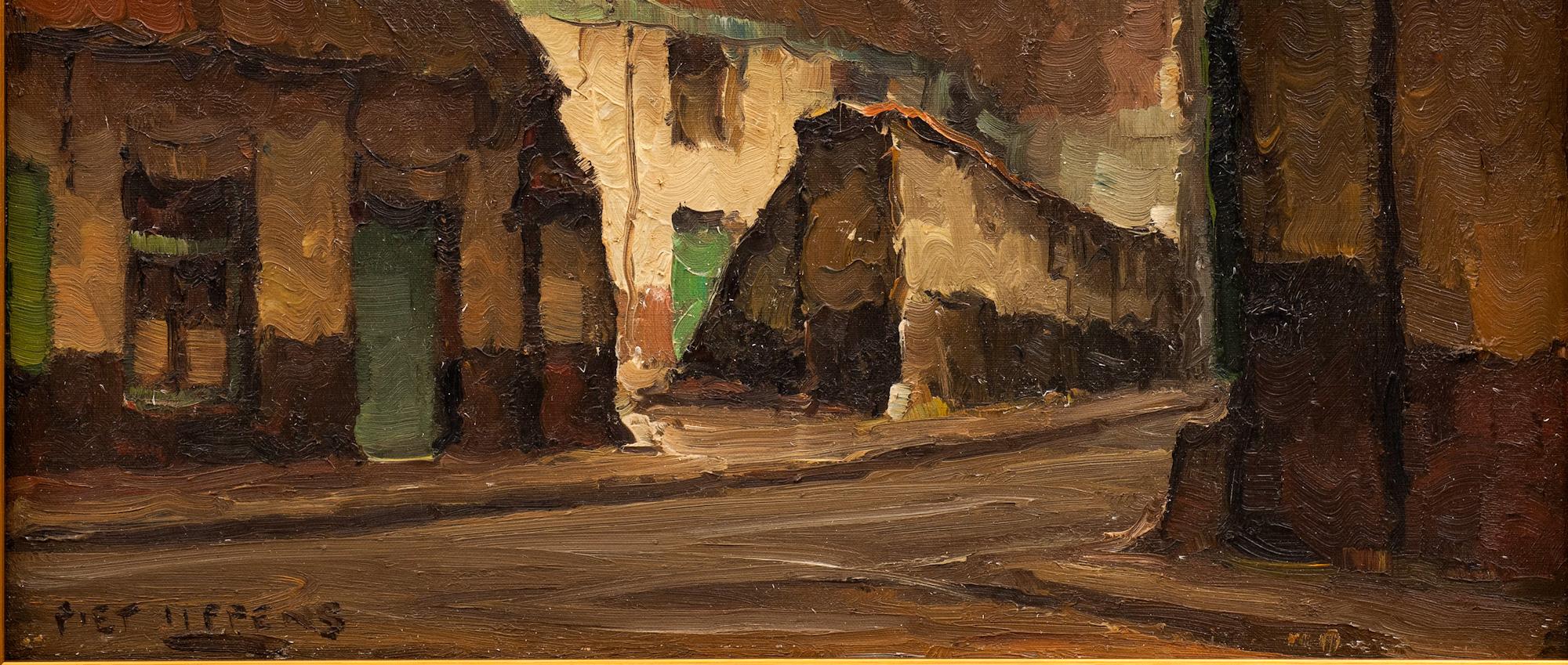 „View in Gent“ Piet Lippens (Belgisch, 1890-1981) ca. 1920er Jahre im Angebot 4