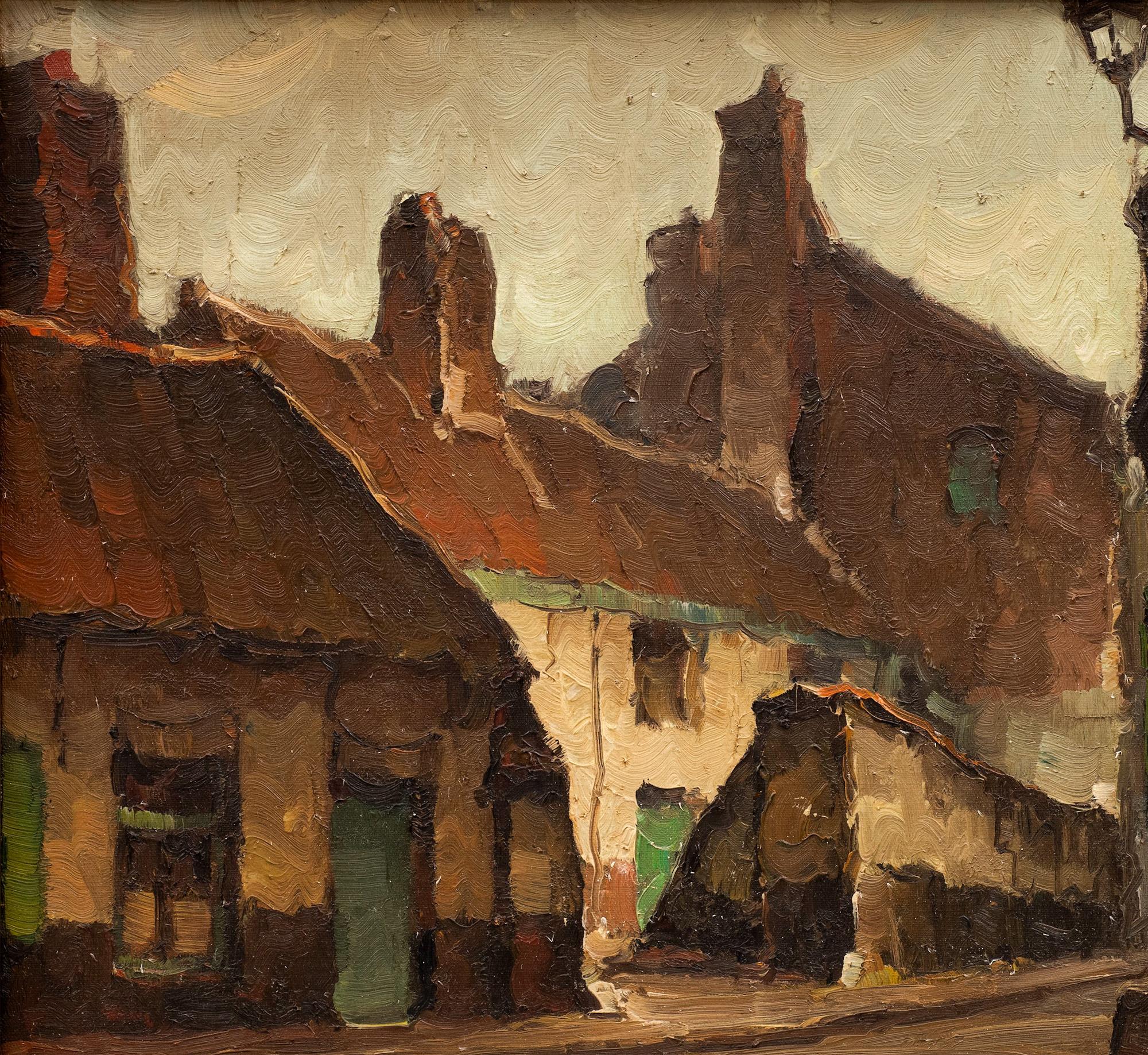 „View in Gent“ Piet Lippens (Belgisch, 1890-1981) ca. 1920er Jahre im Angebot 5
