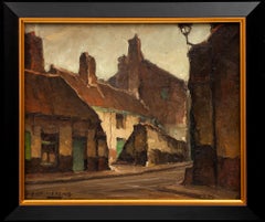 "View in Gent" Piet Lippens (Belgian, 1890-1981) circa 1920s