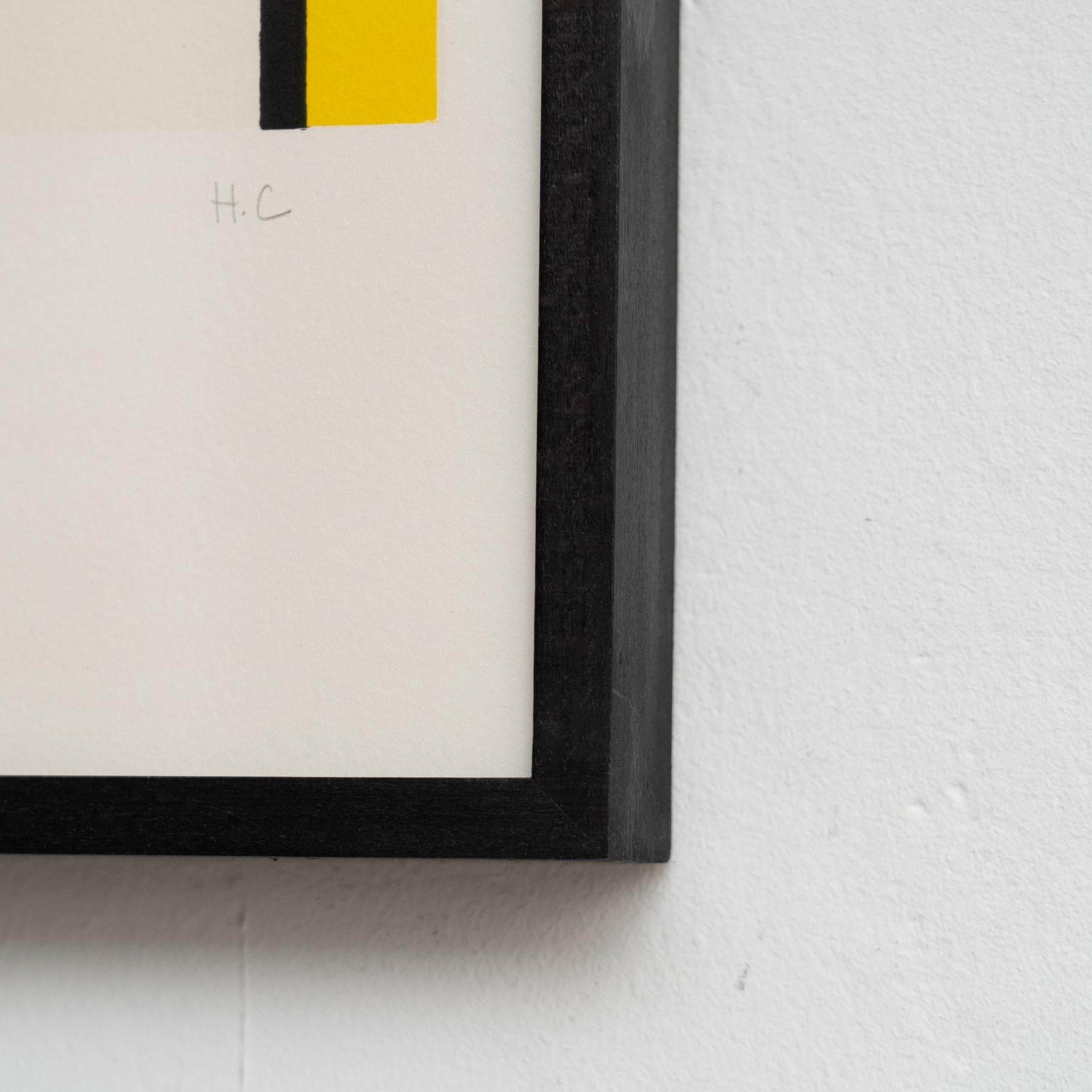 Piet Mondrian: Composizione C n°II in rosso, blu e giallo Litografia incorniciata in vendita 3