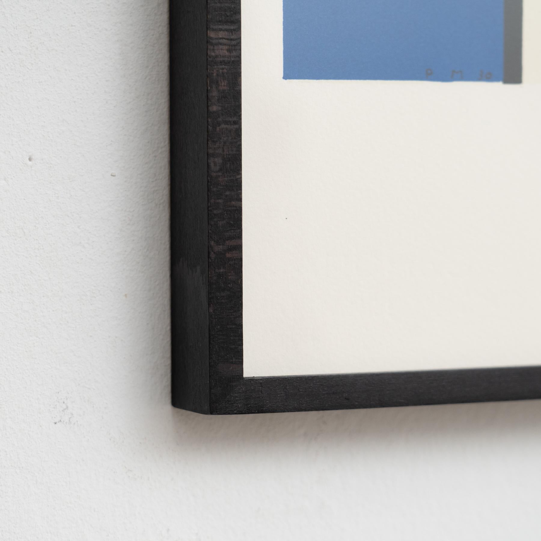 Piet Mondrian: Composizione C n°II in rosso, blu e giallo Litografia incorniciata in vendita 4