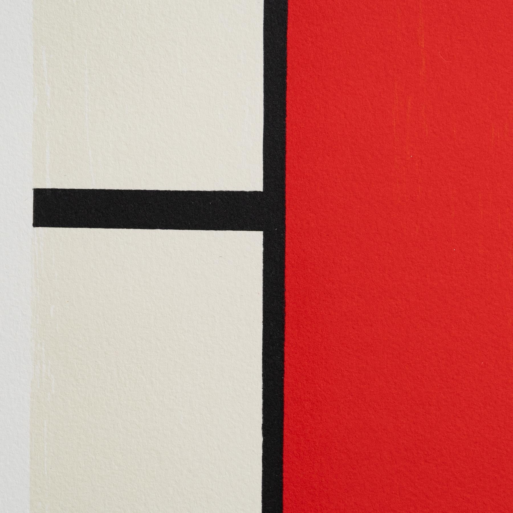XXIe siècle et contemporain Piet Mondrian : Composition C n°II en rouge, bleu et jaune.  Lithographie en vente