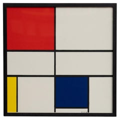 Piet Mondrian: "Composición C n°III en rojo, azul y amarillo" Litografía