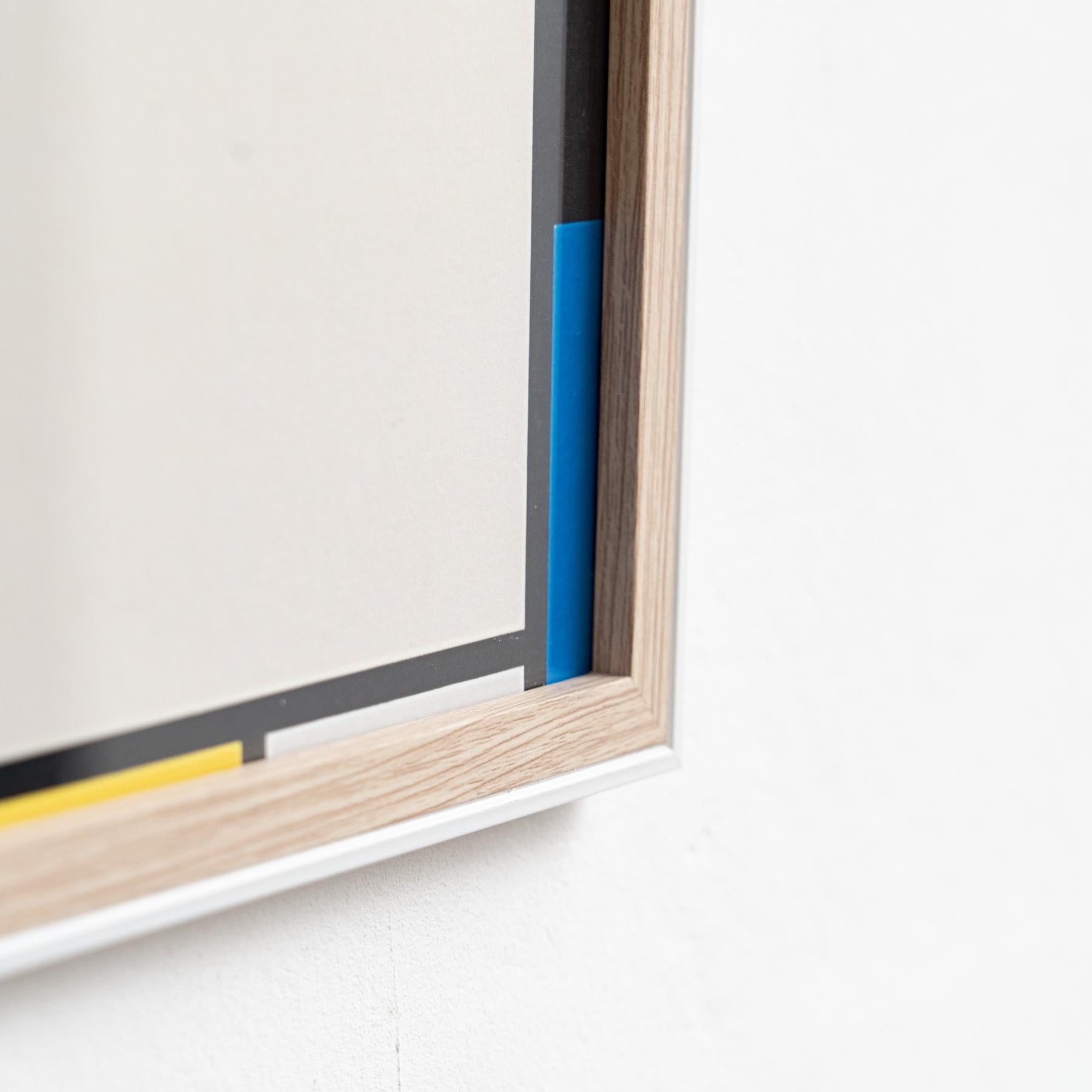 Papier Impression encadrée Piet Mondrian, fin du 20e siècle en vente