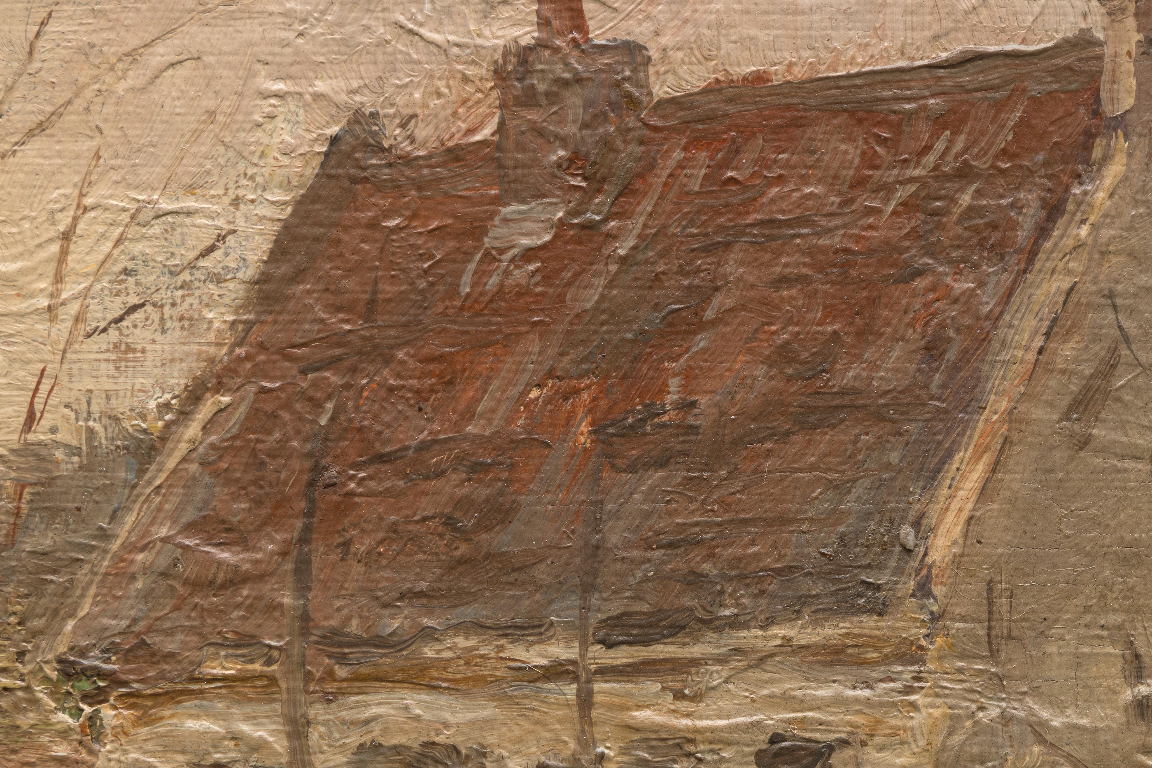 House in the Countryside - Impressionist Oil Painting, c. 1888 For Sale 4