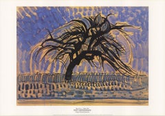 1996 After Piet Mondrian 'Blue Tree' Modernism Blue Netherlands Lithograph