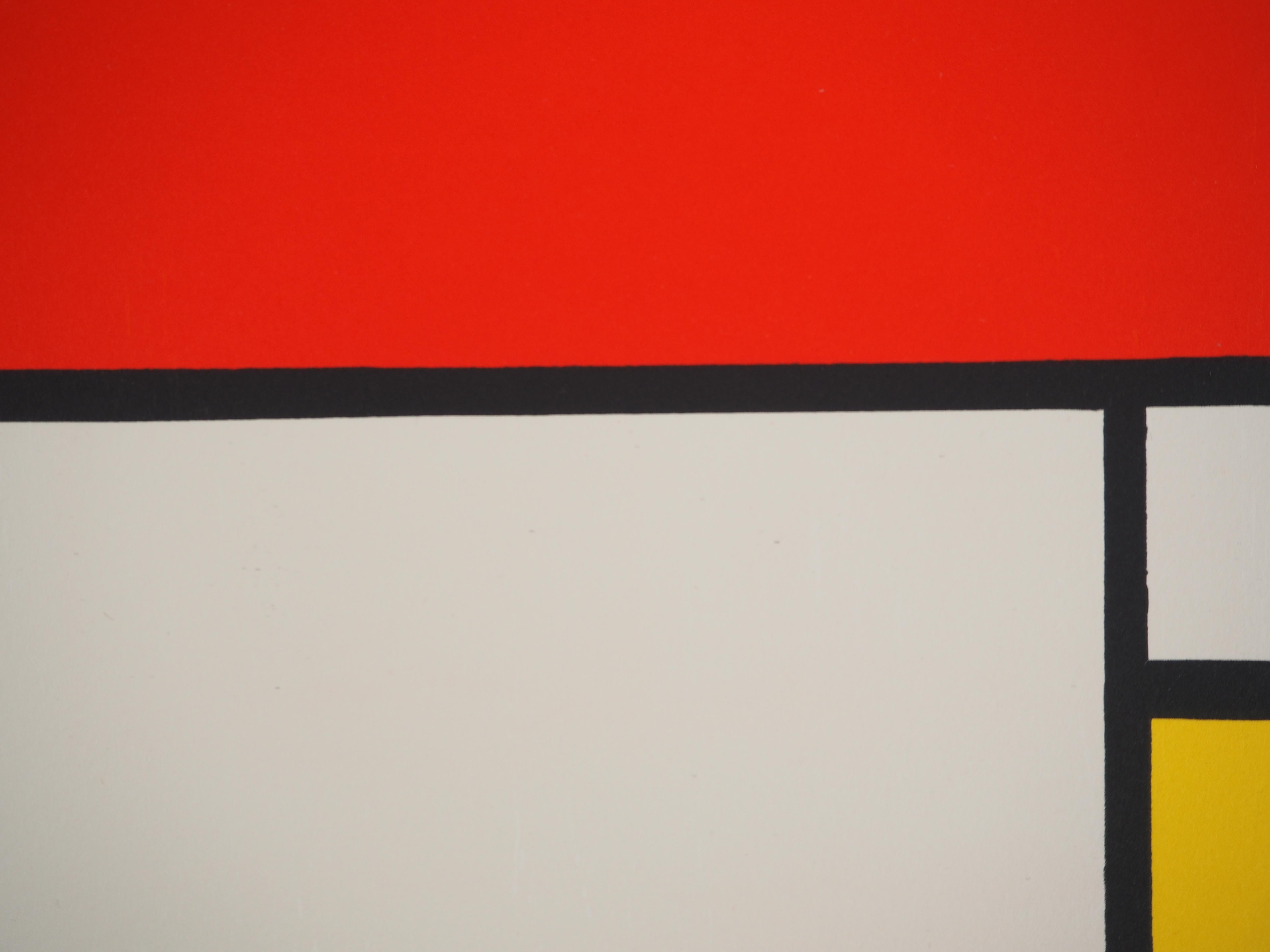 Composition II en rouge, bleu et jaune en vente 1