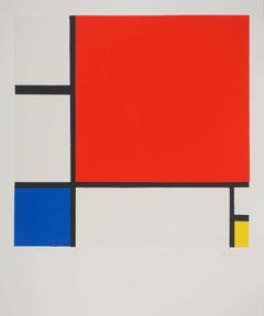 Composition II in Red, Blue and Yellow - Lithograph