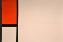 Composition - Pochoir original d'après P. Mondrian - 1957
