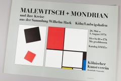 Kazimir Malevich + Piet Mondrian: Original Exhibition Poster from 1976
