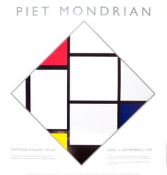 Piet Mondrian-National Gallery-31.5" x 30"-Serigraph-1995-Modernism-Multicolor