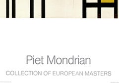 Rhythm from black lines - Piet Mondrain - free shipping