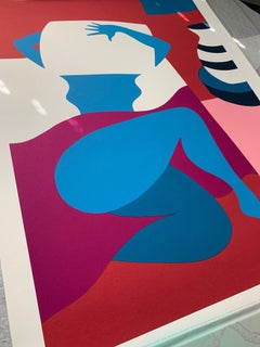 Aucune œuvre aujourd'hui, sérigraphie figurative abstraite signée et numérotée Pop Art