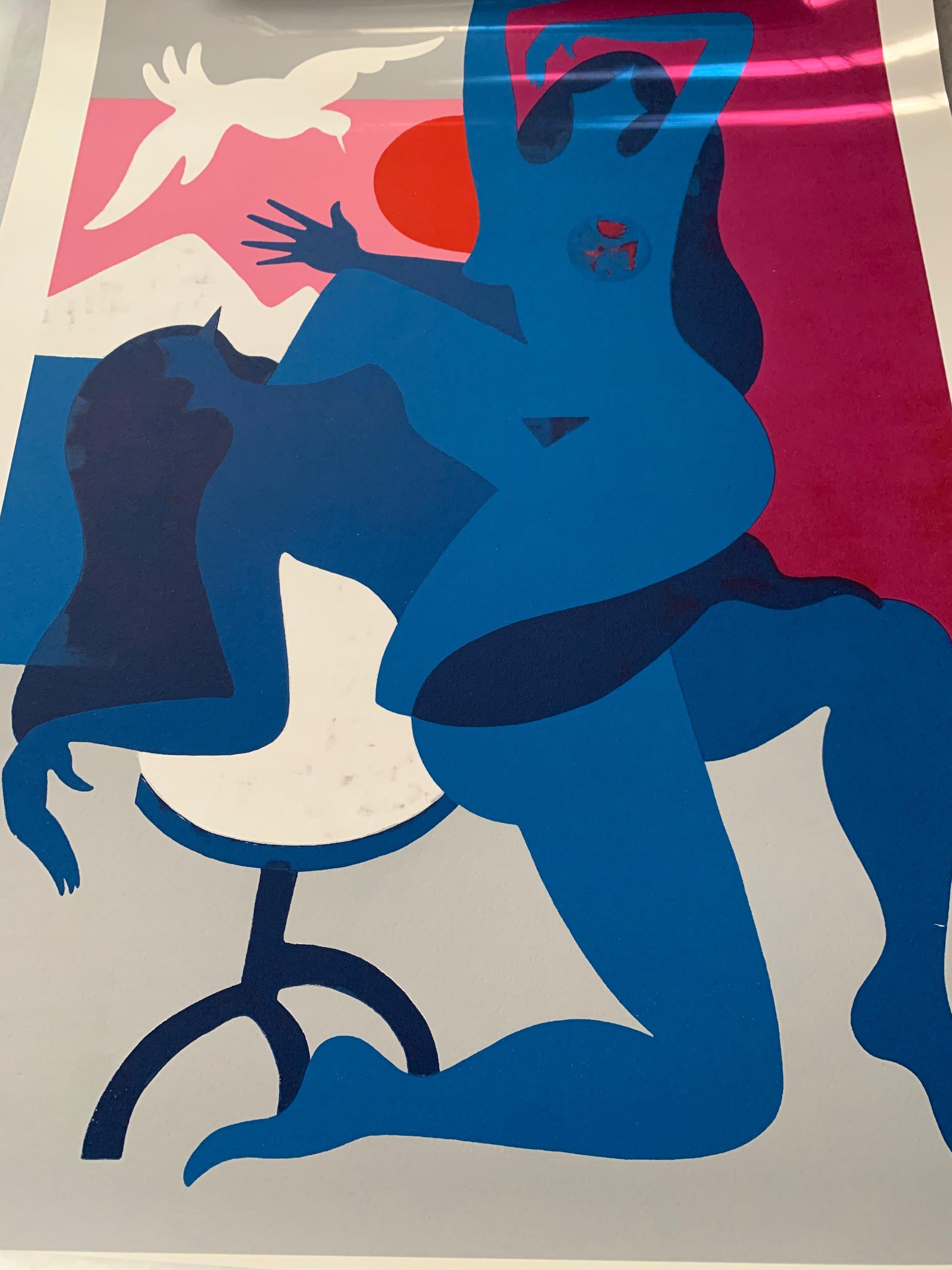 Piet Parra  Figurative Print - Sliding Doors Signed and Numbered Print Modern Figurative Art