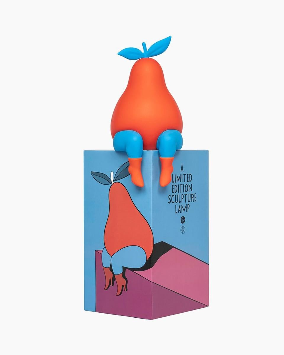 Piet Parra "Pera en el borde" Lámpara ecológica Hogar Arte contemporáneo Callejero